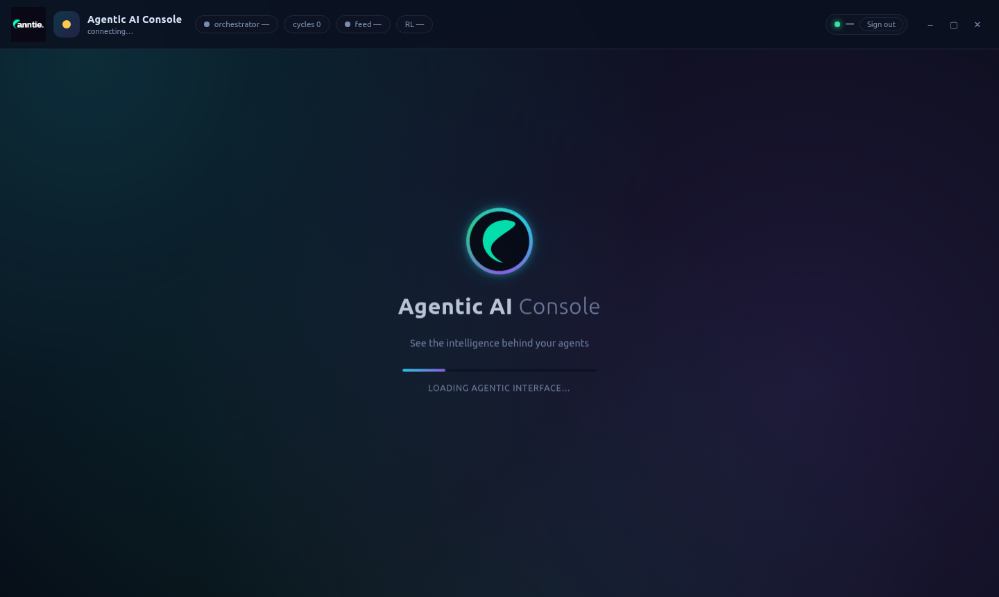 Anntie console — shot 1