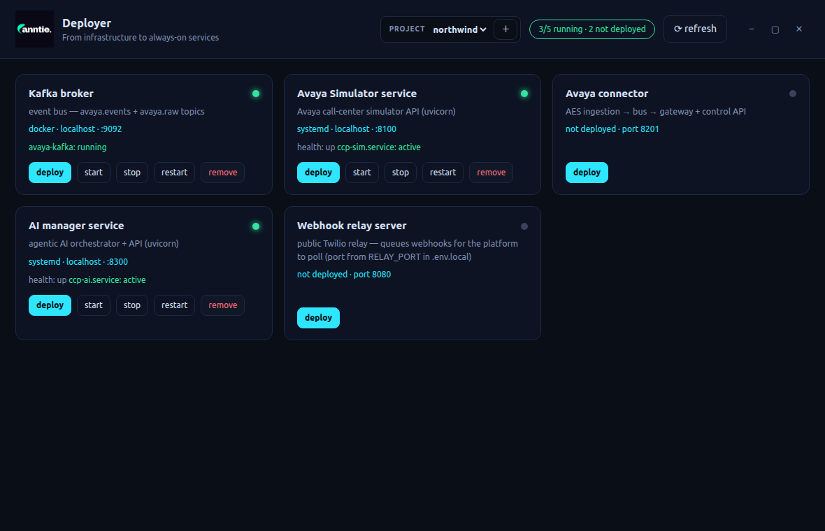 Deployer — screenshot 2